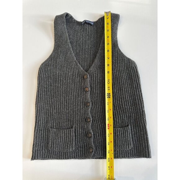 Brandy Melville Womens Ribbed Knit Button-Up Vest S - Picture 8 of 10